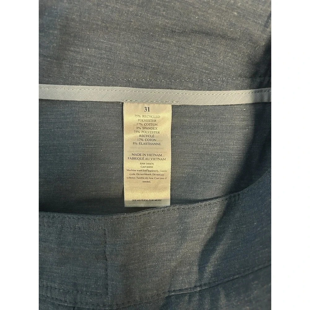 Faherty All Day Shorts Mens 31 Blue Performance Stretch Chino 7